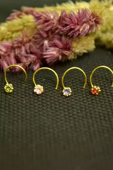 COMBO Designer Multicolor cubic zirconia nose ring or Nose Pin