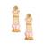 Pink Gold tone Kundan Jhumki