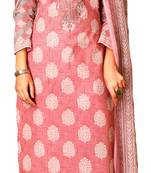 Pink   lawn cotton unstitched dress materials