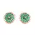 Green Gold Plated Stone Earrings