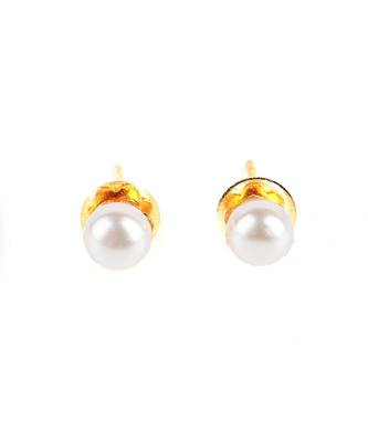 White Gold Plated Stone Earrings 2