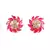 Pink Gold Plated Stone Earrings