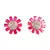 Pink Gold Plated Stone Earrings