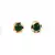 Green Gold Plated Stone Earrings