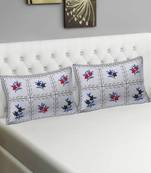 AJ Home 100% Cotton Printed Pillow Cover Set(2 Pieces)