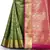 Green woven art silk saree with blouse