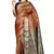 Red woven art silk saree with blouse