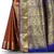 Red woven art silk saree with blouse