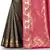 Navy blue woven art silk saree with blouse