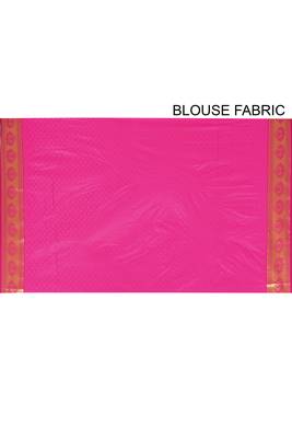 Navy blue woven art silk saree with blouse 4