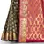 Navy blue woven art silk saree with blouse
