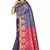 Royal blue woven art silk saree with blouse