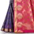 Royal blue woven art silk saree with blouse