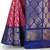 Pink woven silk blend saree with blouse