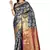 Royal blue woven art silk saree with blouse