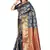 Royal blue woven art silk saree with blouse