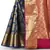 Royal blue woven art silk saree with blouse