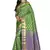 Green woven art silk saree with blouse