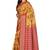 Mustard woven silk blend saree with blouse