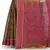 Fawn hand woven pure cotton saree with blouse