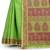 Green hand woven pure cotton saree with blouse