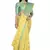 Yellow hand woven pure cotton saree with blouse