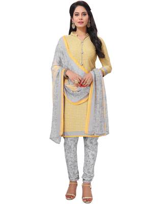 Blue printed crepe salwar 4