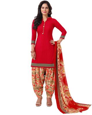Green printed crepe salwar 4