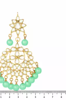 Traditional Gold Plated Kundan & Pearl Earrings For Women