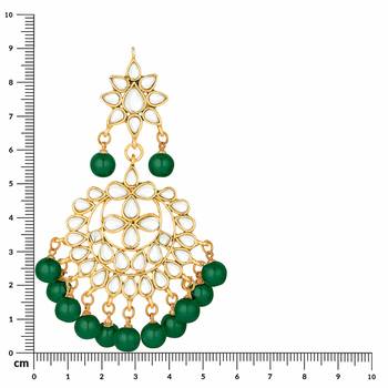 Traditional Kundan & Pearl Chandbali Earrings For Women 3