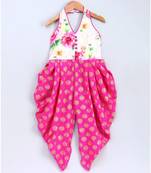 Girls Floral Jumpsuit -Pink