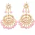 Traditional Gold Plated Kundan & Pearl Earrings For Women