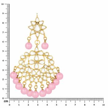 Traditional Gold Plated Kundan & Pearl Earrings For Women 3