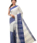Multicolor woven cotton saree with blouse