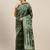 Kimisha Women's Dark Green Silk Woven Design Saree With Unstitched Blouse
