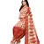 Orange Printed Polyester Unstitched Salwar  Kameez