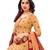 Beige Printed Polyester Unstitched Salwar  Kameez