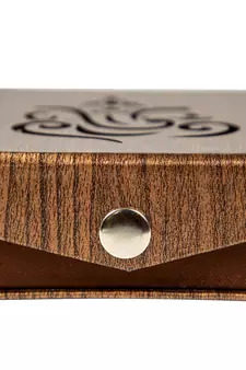 atorakushon  Fabric Women Jewellery Storage Boxes Bangle Necklace Ring Earring Pendant Wardrobe Organizer Pack 4 (Brown)
