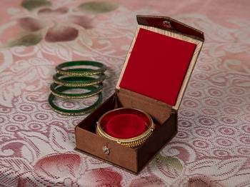 atorakushon  Fabric Women Jewellery Storage Boxes Bangle Necklace Ring Earring Pendant Wardrobe Organizer Pack 4 (Brown) 5