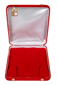 atorakushon Red Women Velvet Jewellery Storage Boxes Necklace Ring Earring Pendant Half Set Wedding Organizer Pack 1