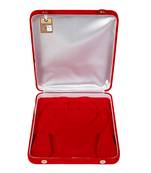 atorakushon Red Women Velvet Jewellery Storage Boxes Necklace Ring Earring Pendant Half Set Wedding Organizer Pack 1