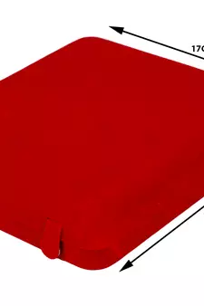 atorakushon Red Women Velvet Jewellery Storage Boxes Necklace Ring Earring Pendant Half Set Wedding Organizer Pack 1