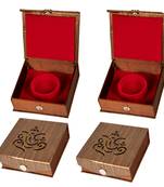 atorakushon  Fabric Women Jewellery Storage Boxes Bangle Necklace Ring Earring Pendant Wardrobe Organizer Pack 4 (Brown)