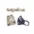 Navy Jannat Olive Wild Print Reversible  Ply Mask With Pouch Hairb