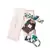 White Abutilon Brown Abutilon Print Reversible  Ply Mask With Pouch Hairb