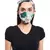 White Abutilon Brown Abutilon Print Reversible  Ply Mask With Pouch Hairb