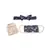 Navy Jannat Beige Khargosh Print Pleated  Ply Mask With Pouch Hairb