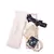 Navy Jannat Beige Khargosh Print Pleated  Ply Mask With Pouch Hairb