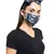 Navy Jannat Beige Khargosh Print Pleated  Ply Mask With Pouch Hairb