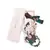 Brown Abutilon White Abutilon Print Pleated  Ply Mask With Pouch Hairb